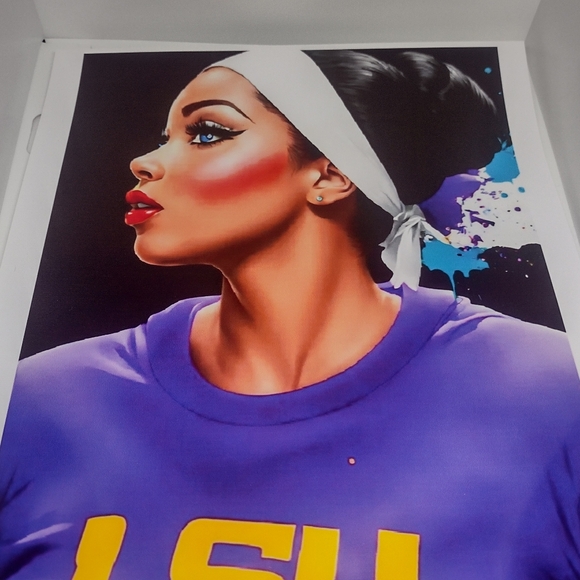 NEW!π― ANGEL REESE ULTRA PREMIUM GLOSSY 8.5x11 LSU WOMEN'S BASKETBALL POSTER SET - Picture 10 of 14